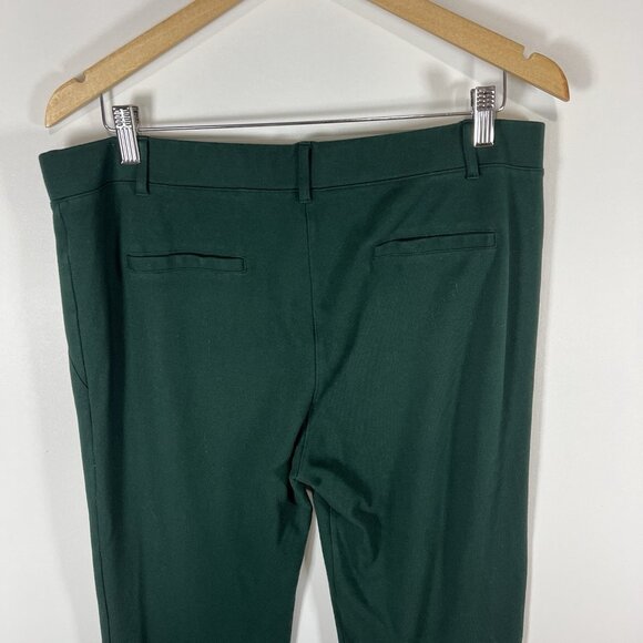 Betabrand Women's Size XL Green Pull On Straight Leg Stretch Pants Office Casual - Picture 7 of 8